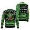 Personalized Jagermeister Pine Tree Snowing Ugly Christmas Sweater - Image 1