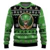 Personalized Jagermeister Pine Tree Snowing Ugly Christmas Sweater - Image 2