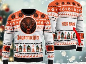 Personalized Jagermeister Ugly Christmas Sweater - Image 1