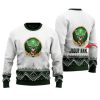 Personalized Jagermeister Winter Reindeer Ugly Christmas Sweater - Image 1