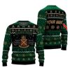 Personalized Jameson Pine Tree Snowing Ugly Christmas Sweater - Image 1