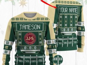 Personalized Jameson Ugly Christmas Sweater Xmas Gift - Image 1