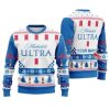 Personalized Michelob Ultra Christmas Star Ugly Christmas Sweater - Image 1