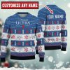 Personalized Michelob Ultra Twinkle Light For Christmas Gifts Ugly Christmas Sweater - Image 1