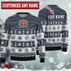 Personalized Miller Lite Twinkle Light Ugly Christmas Sweaters - Image 1