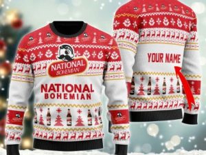 Personalized National Bohemian Ugly Christmas Sweater - Image 1