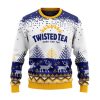 Personalized Twisted Tea Reindeer Ugly Christmas Sweater - Image 2