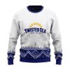 Personalized Twisted Tea Winter Reindeer Ugly Christmas Sweater - Image 2
