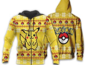 Pikachu Ugly Christmas Sweater Xmas Gift - Image 1