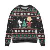 Pine Tree Snowflake Cute Doggy Ugly Christmas Sweater - Image 1