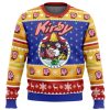 Pink Puff Christmas Kirby Ugly Christmas Sweater - Image 1