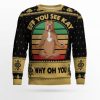 Pitbull Eff You See Kay Why Oh You Ugly Christmas Sweater - Image 1