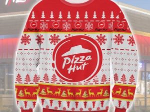 Pizza Hut Ugly Christmas Sweater Holiday Gift - Image 1