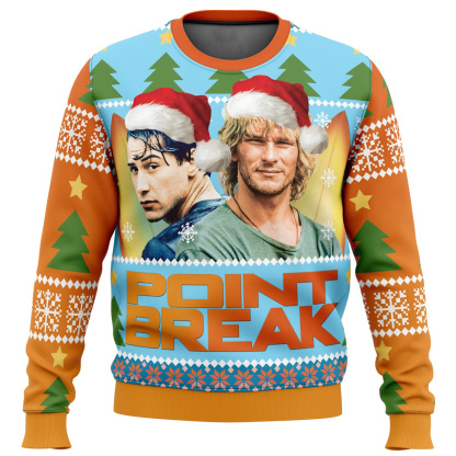 point break ugly christmas sweater 1 Point Break Ugly Christmas Sweater - Image 1