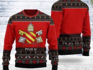 Pope Pius V Ugly Christmas Sweater - Image 1