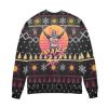 Praise The Sun Dark Souls Snowflake Pattern Ugly Christmas Sweater - Image 2