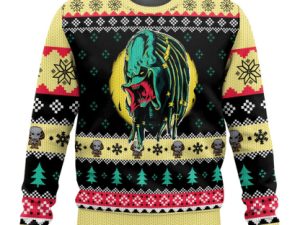Predator Ugly Christmas Sweater Holiday Gift - Image 1