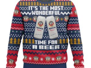 Premium German Wheat Beer Its The Most Wonderful Time Ugly Christmas Sweater - Image 1