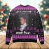 Prince Dearly Beloved Merry Christmas Black Purple Ugly Christmas Sweater Christmas Gift - Image 1