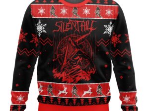 Pyramid Head Silent Hill Ugly Christmas Sweater Holiday Gift - Image 1