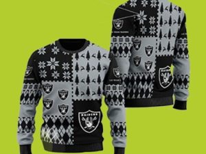 Raiders Christmas Holiday Party Raiders Fans Ugly Christmas Sweater Narides - Image 1