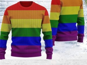 Rainbow Flag Lgbtq Ugly Christmas Sweater - Image 1