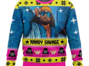 Randy Savage Ugly Christmas Sweater - Image 1