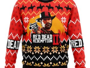 Red Dead Redemption Ugly Christmas Sweater - Image 1