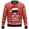 Red Ranger Ho Ho Power Rangers Ugly Christmas Sweater - Image 1