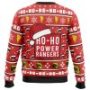 Red Ranger Ho Ho Power Rangers Ugly Christmas Sweater - Image 2