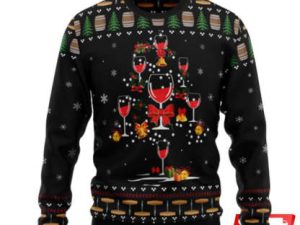 Red Wine Ugly Christmas Sweaters - Image 1