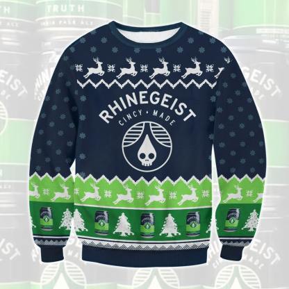rhinegeist truth ugly christmas sweater holiday gift 1 Rhinegeist Truth Ugly Christmas Sweater Holiday Gift - Image 1