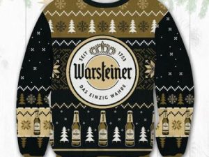 Rich And Crisp Lager Ugly Christmas Sweater Holiday Gift - Image 1