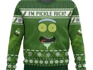 Rick And Morty Im Pickle Rick Ugly Christmas Sweater - Image 1