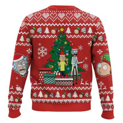 rick and morty merry swiftmas ugly christmas sweater 2 Rick And Morty Merry Swiftmas Ugly Christmas Sweater - Image 2