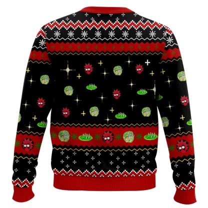 rick and morty or wade and logan in deadpool multiverse ugly christmas sweater 2 Rick And Morty Or Wade And Logan In Deadpool Multiverse Ugly Christmas Sweater - Image 2