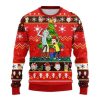 Rick And Morty Red Ugly Christmas Sweater - Image 1