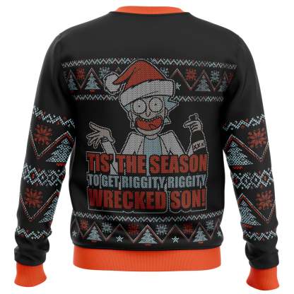 rick and morty tis the season ugly christmas sweater holiday gift 2 Rick And Morty Tis The Season Ugly Christmas Sweater Holiday Gift - Image 2