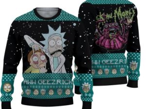 Rick And Morty Ugly Christmas Sweater - Image 1