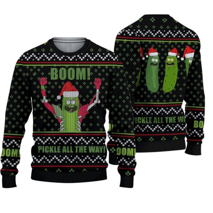 rick and morty ugly christmas sweater holiday gift 1 Rick And Morty Ugly Christmas Sweater Holiday Gift - Image 1