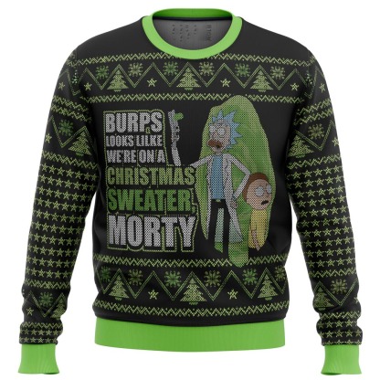 rick and morty were in a xmas sweater ugly christmas sweater 1 Rick And Morty Were In A Xmas Sweater Ugly Christmas Sweater - Image 1