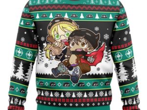 Riku And Reg Made In Abyss Ugly Christmas Sweater - Image 1