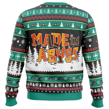 riku and reg made in abyss ugly christmas sweater 2 Riku And Reg Made In Abyss Ugly Christmas Sweater - Image 2