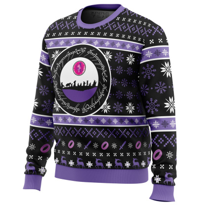 ring language lord of the ring ugly christmas sweater 2 Ring Language Lord Of The Ring Ugly Christmas Sweater - Image 2