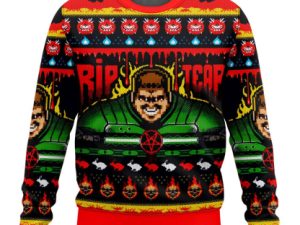 Rip And Tear Doom Ugly Christmas Sweater - Image 1