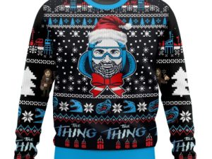 Rj Macready The Thing Ugly Christmas Sweater - Image 1