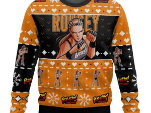 Ronda Rousey Ugly Christmas Sweater - Image 1