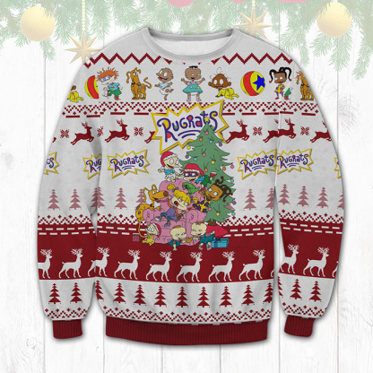 rugrats ugly christmas sweater 1 Rugrats Ugly Christmas Sweater - Image 1