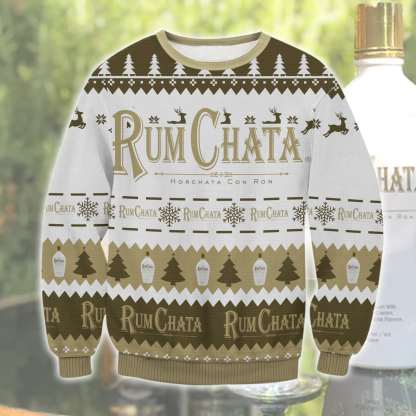 rum chata ugly christmas sweater 1 Rum Chata Ugly Christmas Sweater - Image 1
