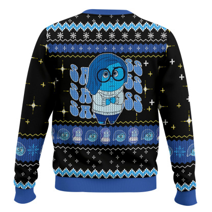 sadness inside out ugly christmas sweater 2 Sadness Inside Out Ugly Christmas Sweater - Image 2